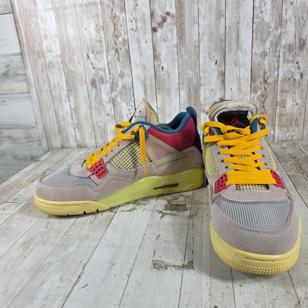 Jordan 4 Retro Union LA Guava Ice Mens 11 DC9533-800 Pink Blue Yellow Sneakers - Picture 5 of 8